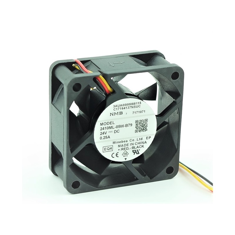 nyalon 2410ML-05W-B79-E00, 60x60x25mm 24VDC 0.25A 3 Kablolu Fan