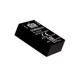 SCWN06A-05, 9-18Vin 5Vout 1000mA 6W DC/DC Konvertör, Mean Well