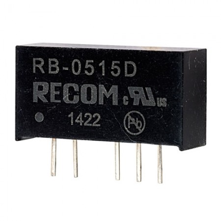 RB-0515D, 5Vin ±15Vout ±33mA 1W DC/DC Konvertör
