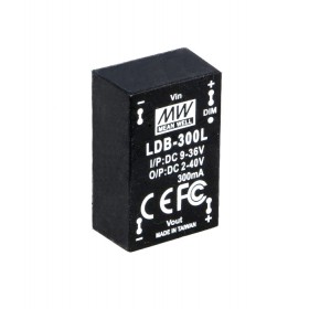 LDB-300L, 2-40V 300mA Sabit Akım DC/DC  LED Sürücü, Mean Well