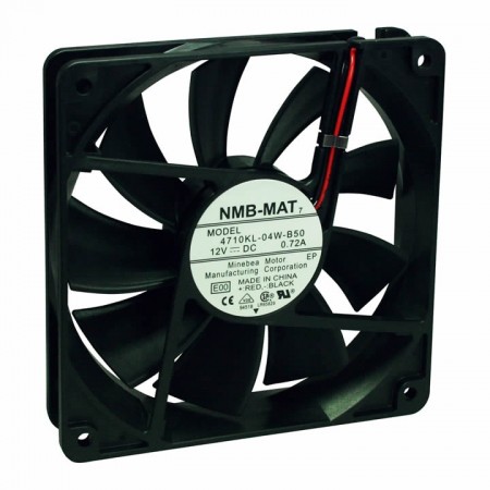 4710KL-04W-B50, 119x119x25mm 12VDC 0.72A 2 Kablolu Fan