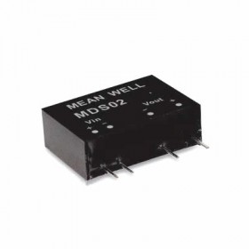 MDS02L-15, 5Vin 15Vout 133mA 2W DC/DC Medikal Konvertör, MeanWell
