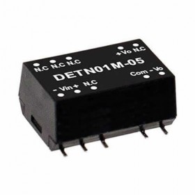 DETN01M-12, 12Vin ±12Vout ±42mA 1W DC/DC SMD Konvertör, MeanWell