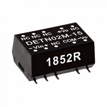 DETN02L-05, 5Vin ±5Vout ±200mA 2W DC/DC SMD Konvertör, MeanWell