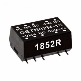 DETN02M-15, 12Vin ±15Vout ±67mA 2W DC/DC SMD Konvertör, MeanWell