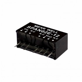 SPAN02E-05, 5Vin 5Vout 400mA 2W DC/DC Konvertör, MeanWell