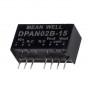DPAN02E-15, 5Vin ±15Vout ±67mA 2W DC/DC Konvertör, MeanWell