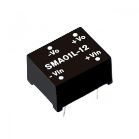 SMA01L-15, 5Vin 15Vout 67mA 1W DC/DC Konvertör, MeanWell