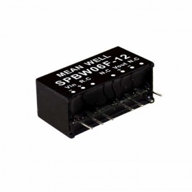 SKMW06F-12, 24Vin 12Vout 500mA 6W DC/DC Konvertör, MeanWell