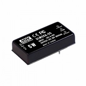 DLW05A-12, 9-18Vin ±12Vout ±208mA 5W DC/DC Konvertör, MeanWell